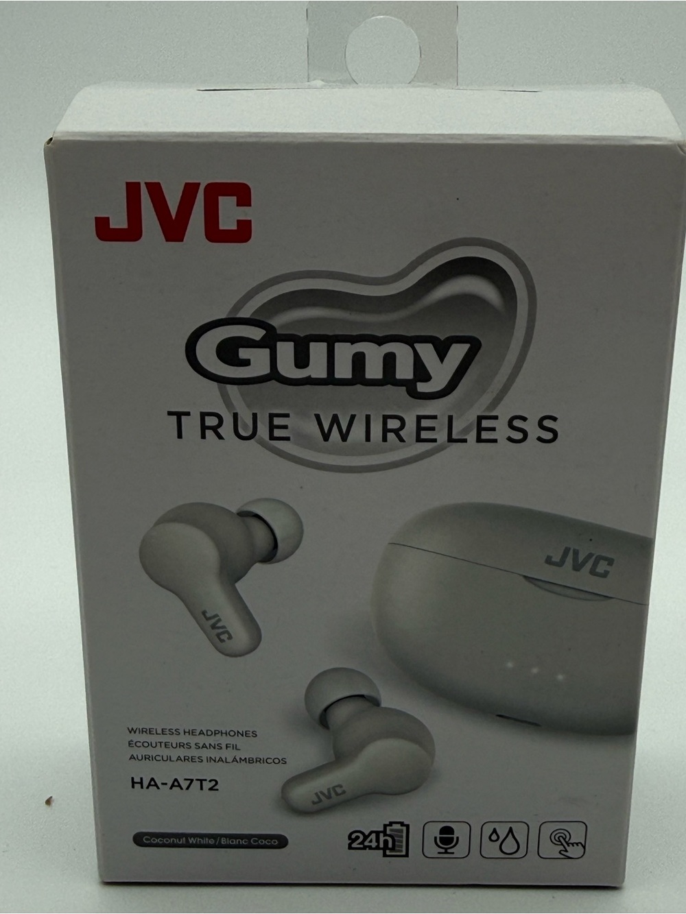 JVC Gumy True Wireless Earbuds in Coconut White